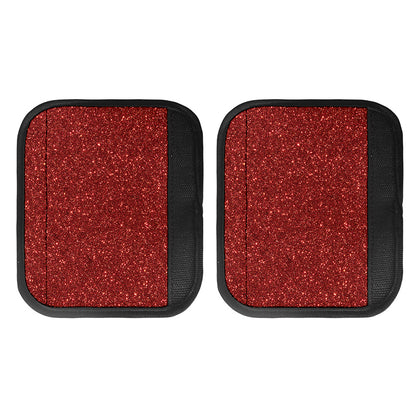Burgundy (NOT Real) Glitter Print Handle Covers
