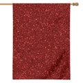 Burgundy (NOT Real) Glitter Print House Flag