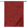 Burgundy (NOT Real) Glitter Print House Flag