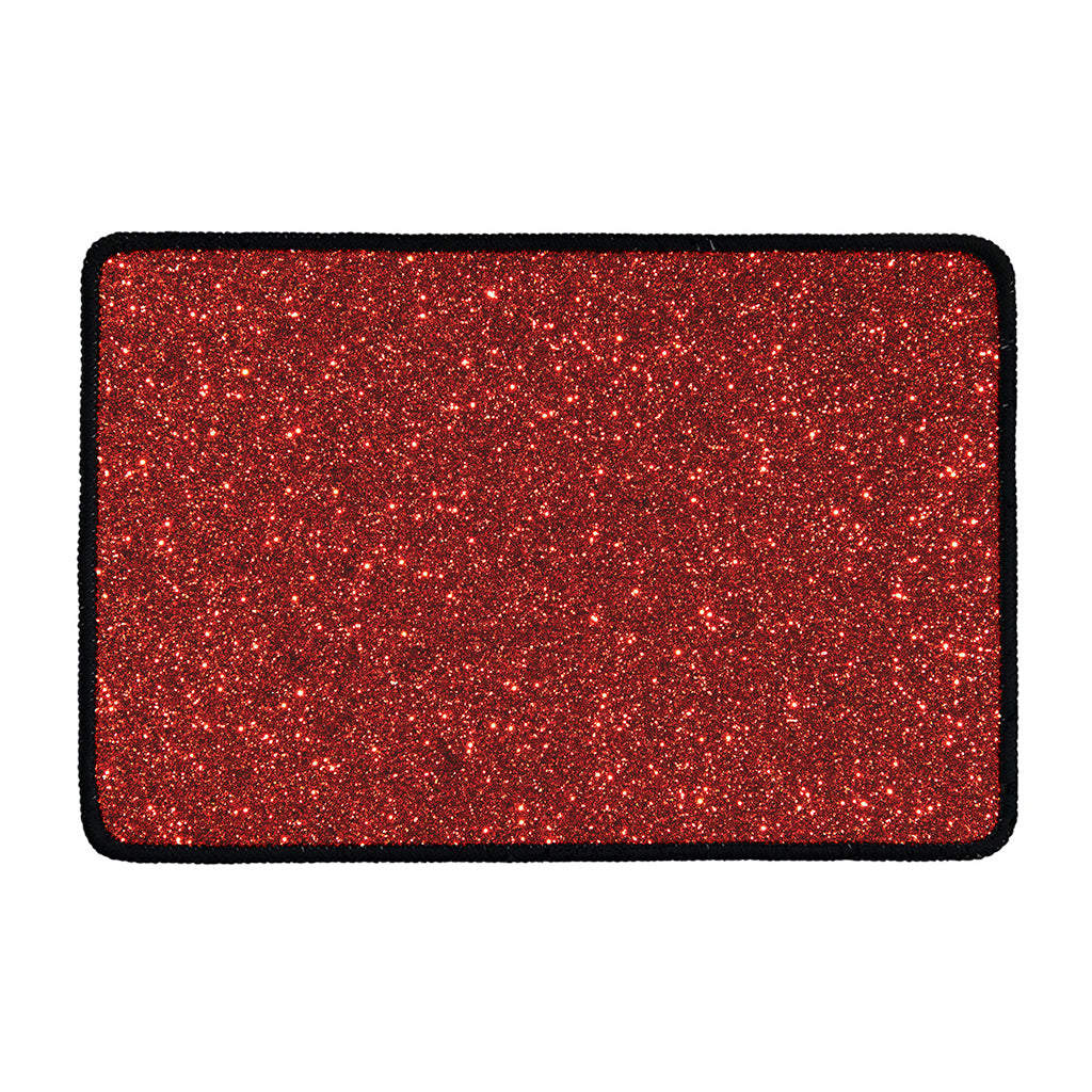 Burgundy (NOT Real) Glitter Print Kitchen Mat