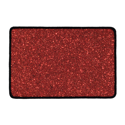 Burgundy (NOT Real) Glitter Print Kitchen Mat