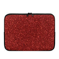 Burgundy (NOT Real) Glitter Print Laptop Sleeve