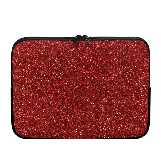 Burgundy (NOT Real) Glitter Print Laptop Sleeve