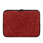 Burgundy (NOT Real) Glitter Print Laptop Sleeve