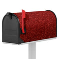Burgundy (NOT Real) Glitter Print Mailbox Cover