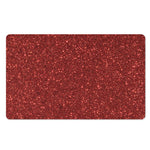 Burgundy (NOT Real) Glitter Print Polyester Doormat