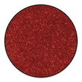 Burgundy (NOT Real) Glitter Print Round Floor Mat
