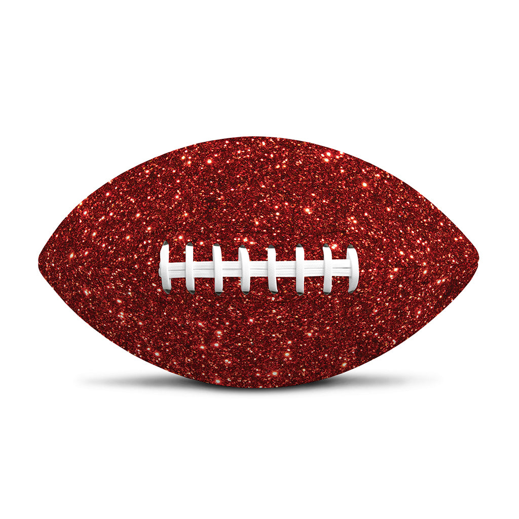 Burgundy (NOT Real) Glitter Print Rugby Ball