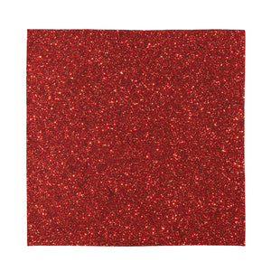 Burgundy (NOT Real) Glitter Print Silk Bandana