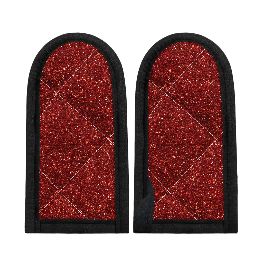 Burgundy (NOT Real) Glitter Print Skillet Handle Cover