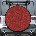 Burgundy (NOT Real) Glitter Print Tire Cover