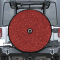 Burgundy (NOT Real) Glitter Print Tire Cover With Camera Hole