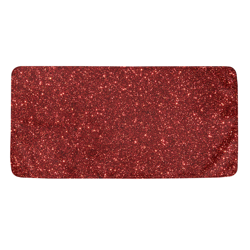 Burgundy (NOT Real) Glitter Print Towel