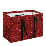 Burgundy (NOT Real) Glitter Print Utility Tote Bag