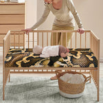 Burmese Python Snake Print Baby Crib Sheet