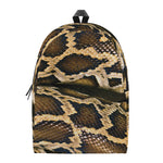 Burmese Python Snake Print Backpack