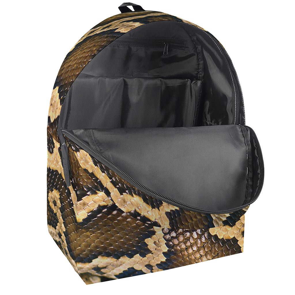 Burmese Python Snake Print Backpack