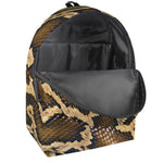 Burmese Python Snake Print Backpack