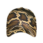 Burmese Python Snake Print Baseball Cap