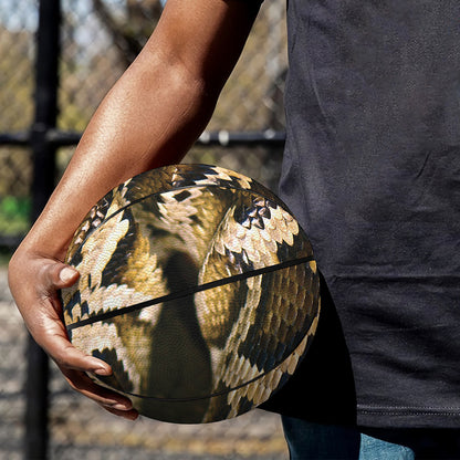 Burmese Python Snake Print Basketball