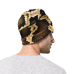 Burmese Python Snake Print Beanie