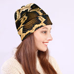 Burmese Python Snake Print Beanie