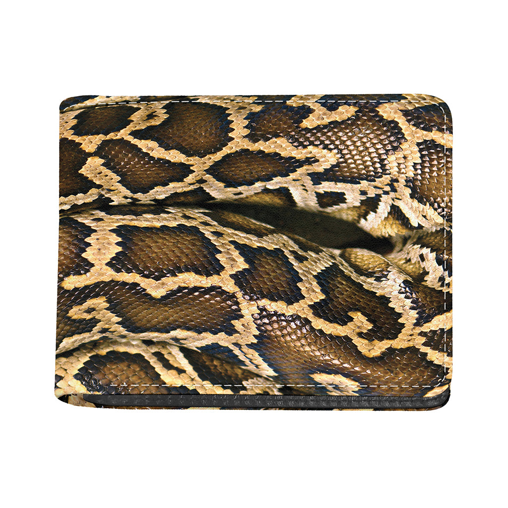 Burmese Python Snake Print Bifold Wallet