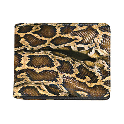 Burmese Python Snake Print Bifold Wallet