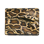 Burmese Python Snake Print Bifold Wallet
