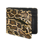 Burmese Python Snake Print Bifold Wallet
