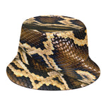 Burmese Python Snake Print Bucket Hat