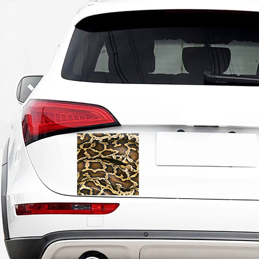 Burmese Python Snake Print Car Sticker