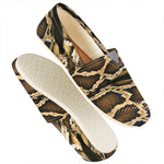 Burmese Python Snake Print Casual Shoes