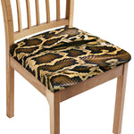Burmese Python Snake Print Chair Cushion Cover