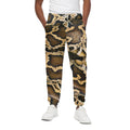 Burmese Python Snake Print Cotton Sweatpants