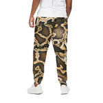 Burmese Python Snake Print Cotton Pants