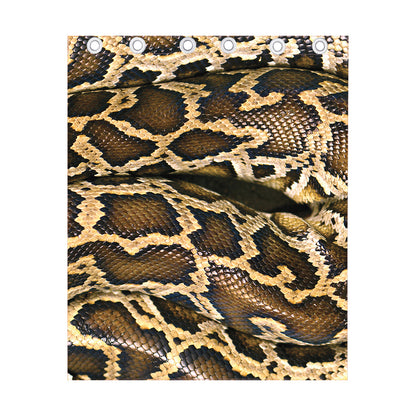 Burmese Python Snake Print Curtain