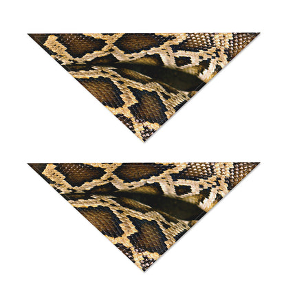 Burmese Python Snake Print Dog Bandana