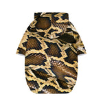 Burmese Python Snake Print Dog Zip Up Hoodie