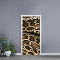 Burmese Python Snake Print Door Sticker