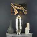 Burmese Python Snake Print Drum Lamp Shade