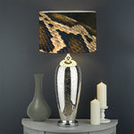 Burmese Python Snake Print Drum Lamp Shade