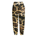 Burmese Python Snake Print Fleece Lined Knit Pants