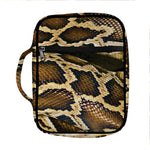 Burmese Python Snake Print Front Pocket Bible Bag