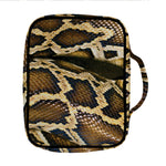 Burmese Python Snake Print Front Pocket Bible Bag