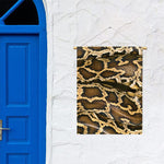 Burmese Python Snake Print Garden Flag