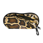 Burmese Python Snake Print Glasses Case