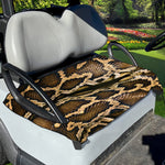 Burmese Python Snake Print Golf Cart Seat Cover