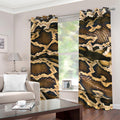 Burmese Python Snake Print Grommet Curtains