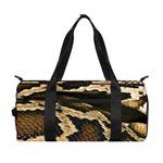 Burmese Python Snake Print Gym Bag